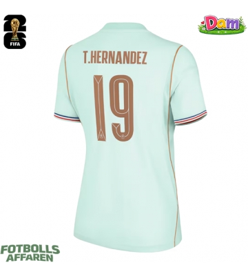 Frankrike Theo Hernandez #19 Bortatröja Kvinnor VM 2026 Kortärmad